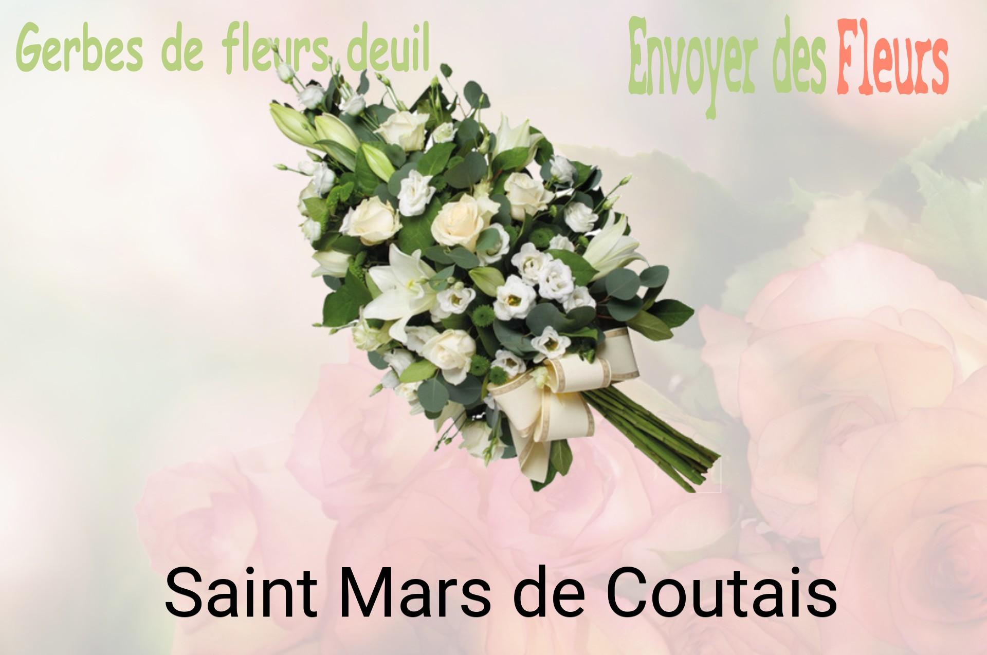 Gerbe de fleurs de deuil livrée à Saint-Mars-de-Coutais
